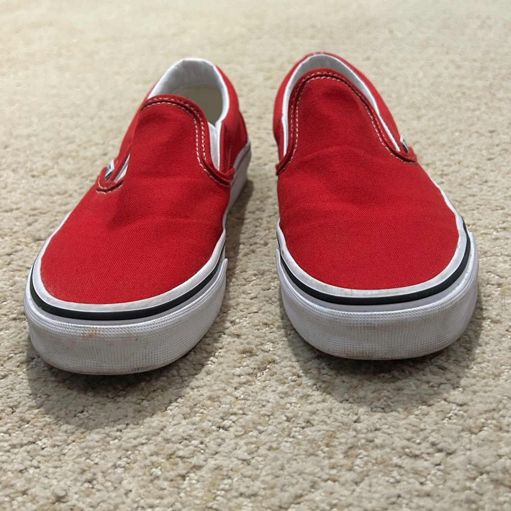 Vans Custom Racing Red Slip-On - Picture 2 of 4